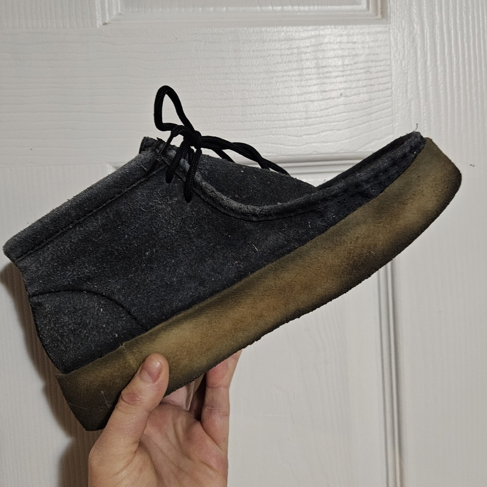 Clark's Men's Suede Cup Boot Black Size 8.5